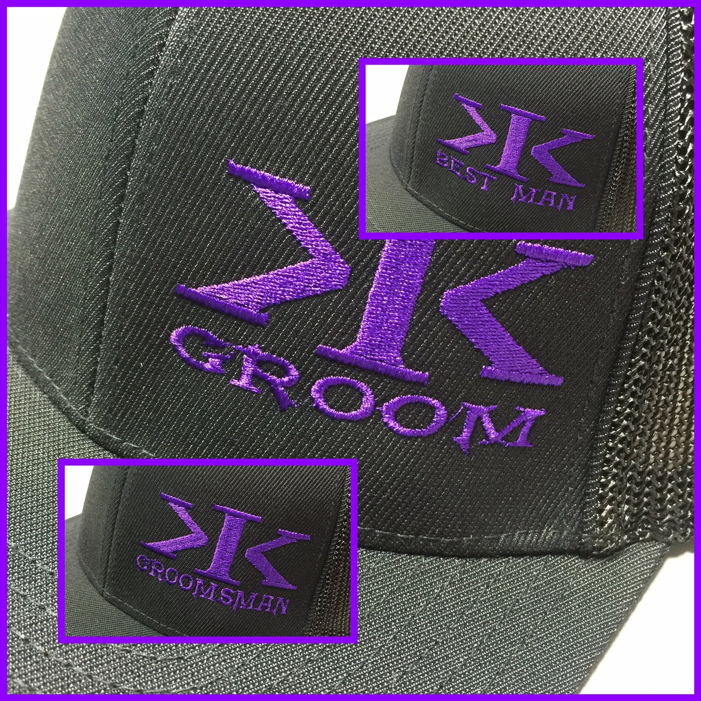 K.I.K. WEDDING OTTO FLAT BILL MESH SNAPBACK