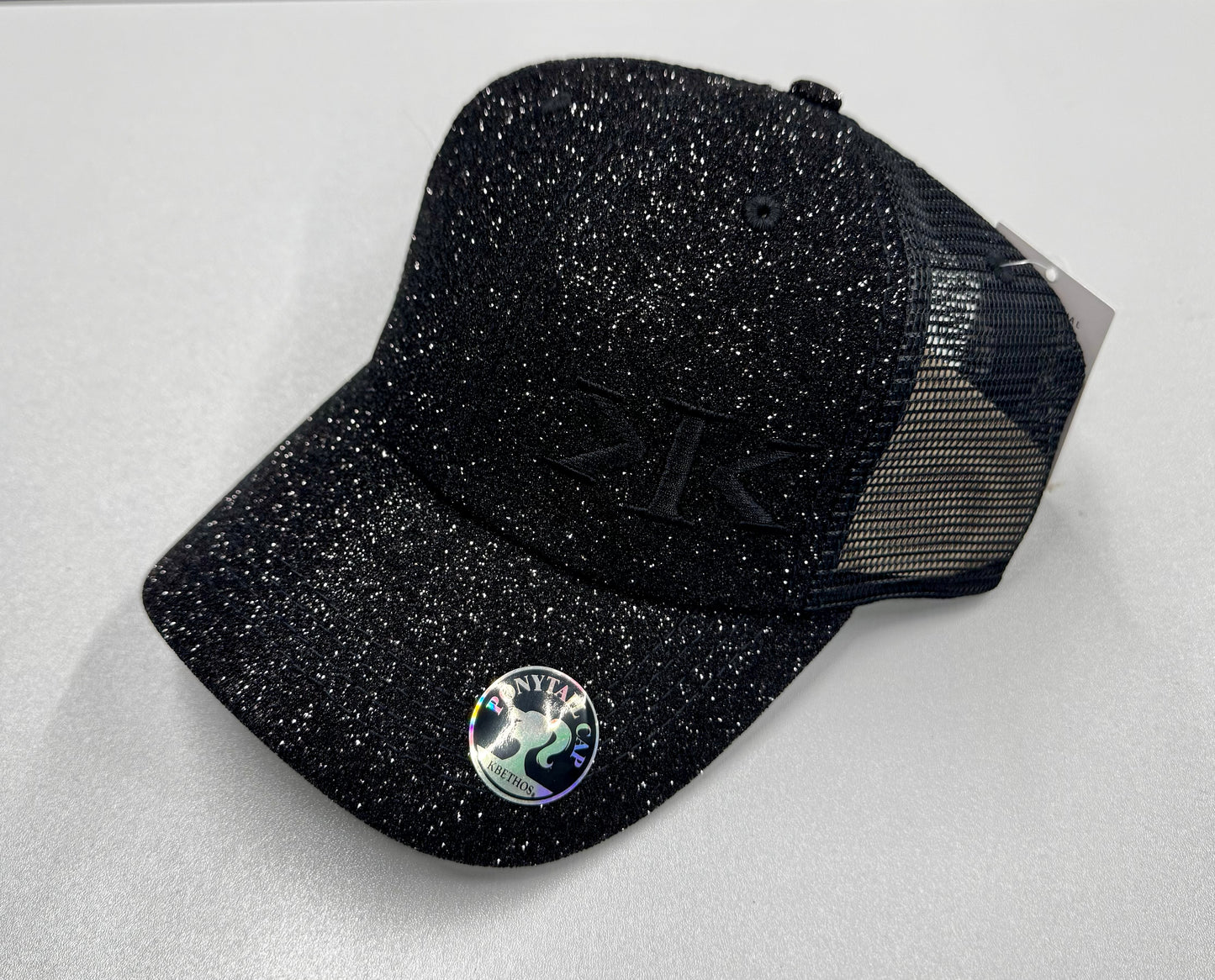 WOMENS PONYTAIL GLITTER K.I.K. HATS