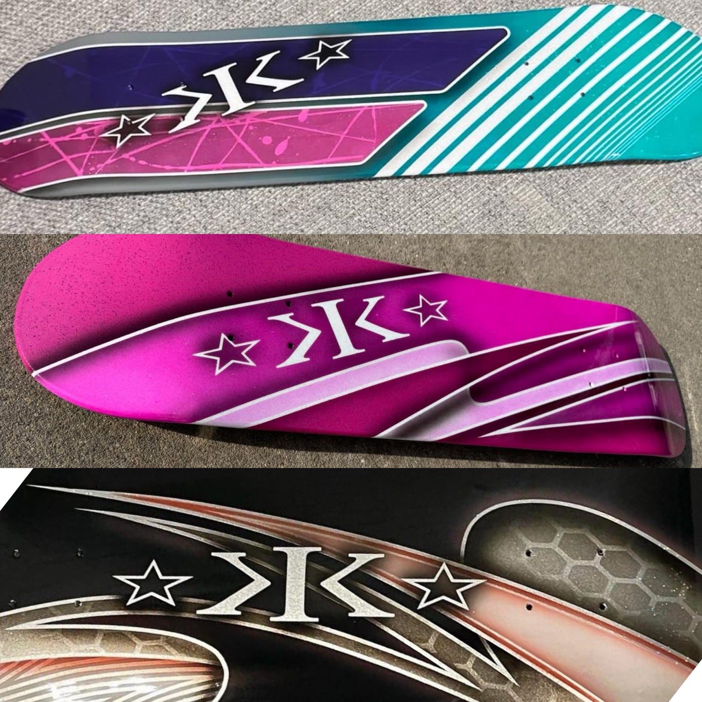 *PRE ORDER* K.I.K. Custom Painted Skate Deck