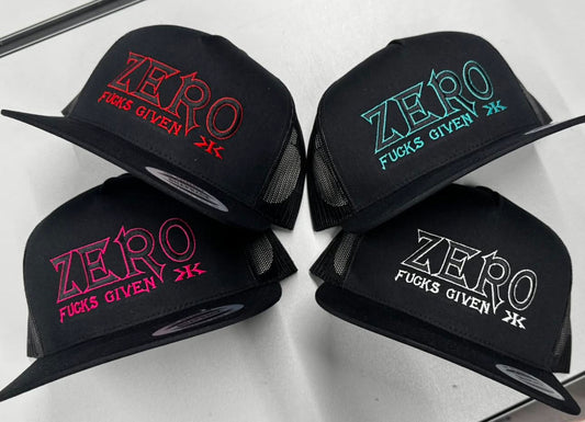 ZERO FUCKS GIVEN MESHBACK HATS