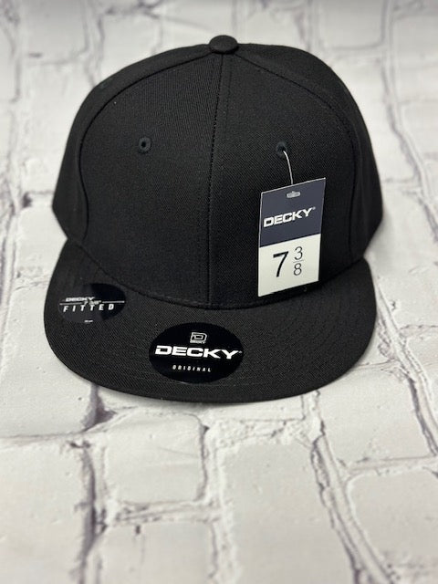 Decky Black Fitted Hat with K.I.K. Logo