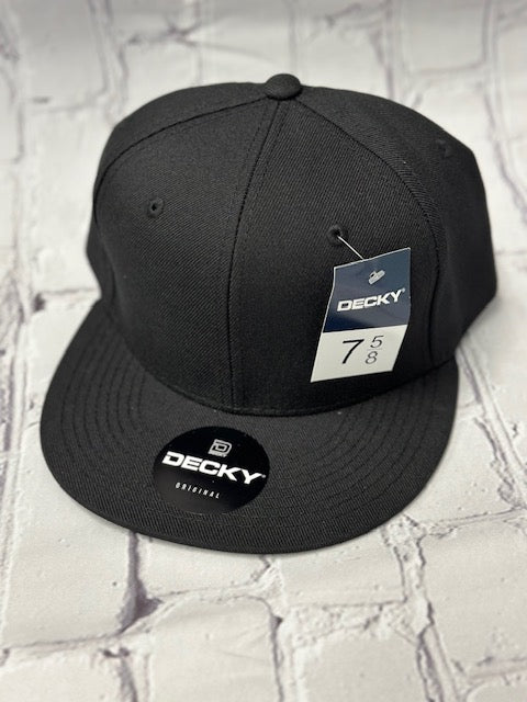 Decky Black Fitted Hat with K.I.K. Logo