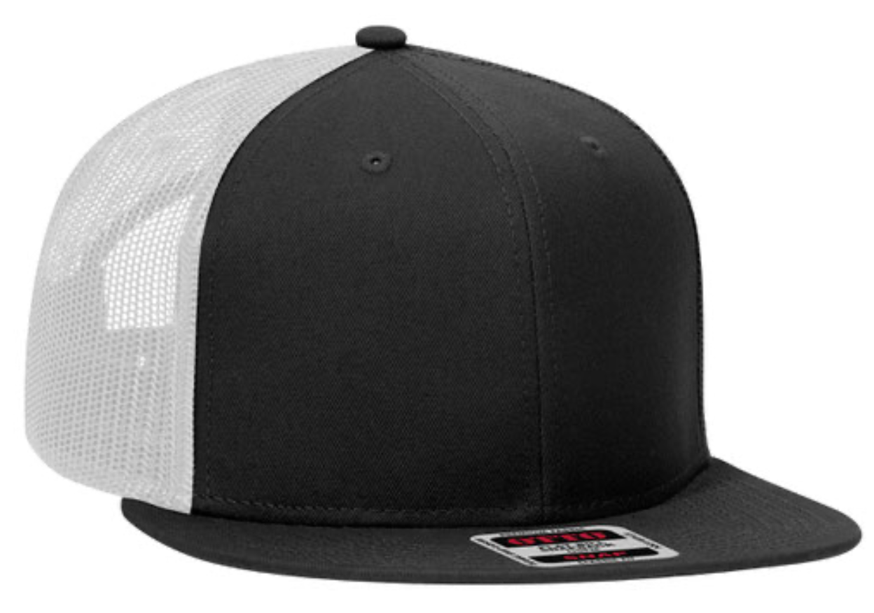 K.I.K. OUTLINE LOGO OTTO FLAT BILL MESH SNAPBACK