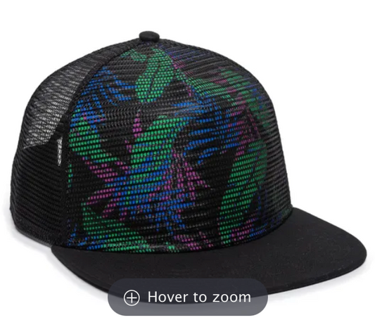 OUTDOOR CAP FLAT BILL MESH SNAPBACK
