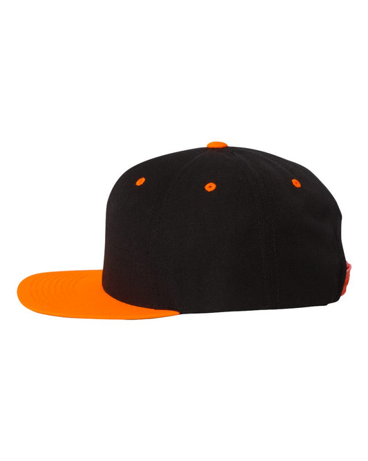 YUPOONG FLAT BILL K.I.K. BUBBLE LOGO SNAPBACK